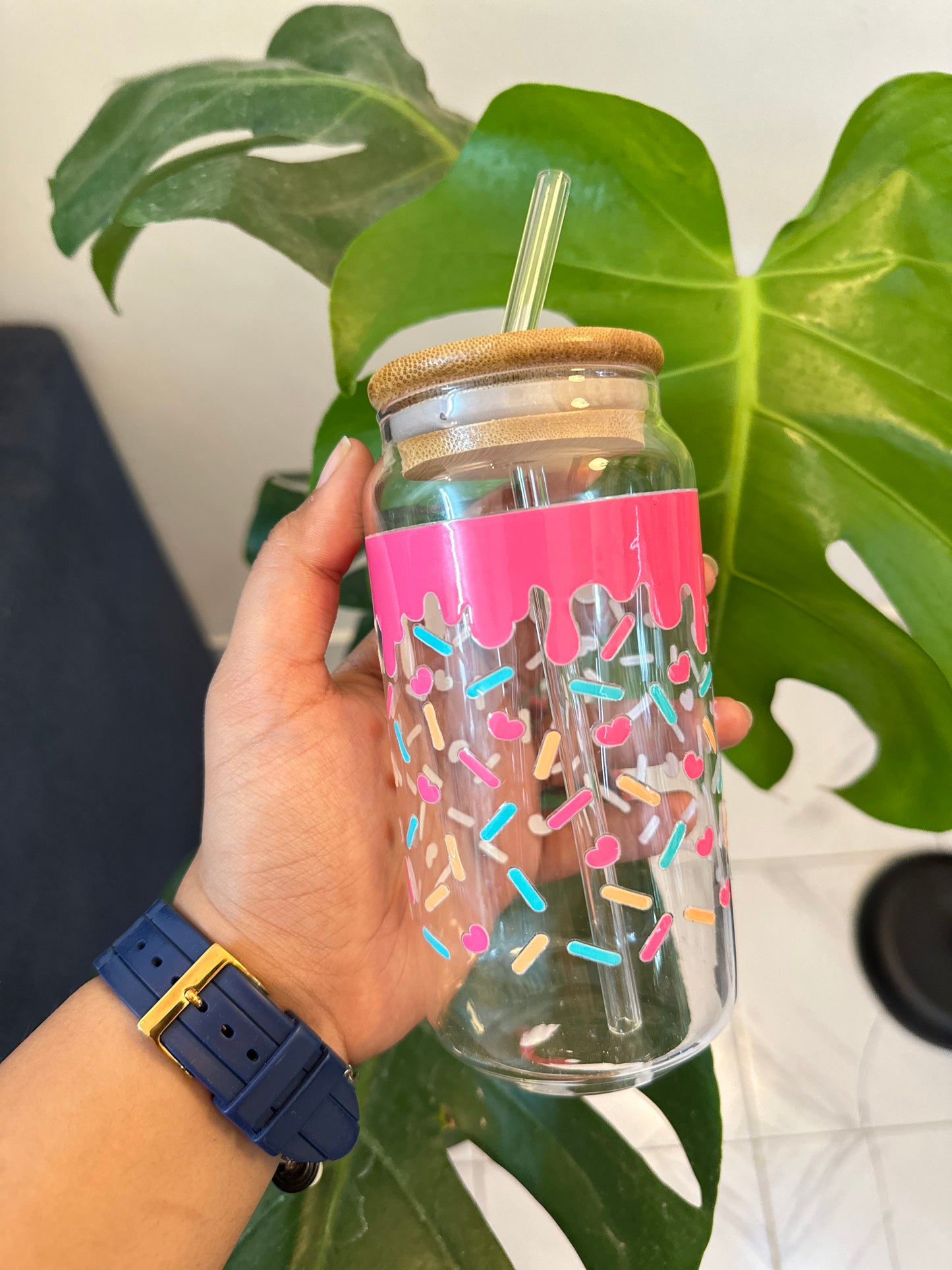 Sprinkles Glass sipper
