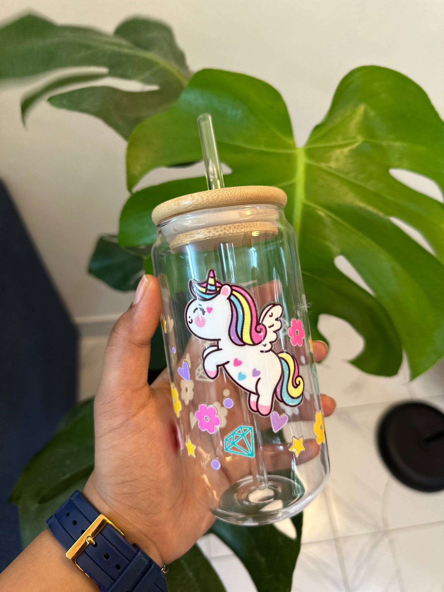 Unicorn Glass sipper