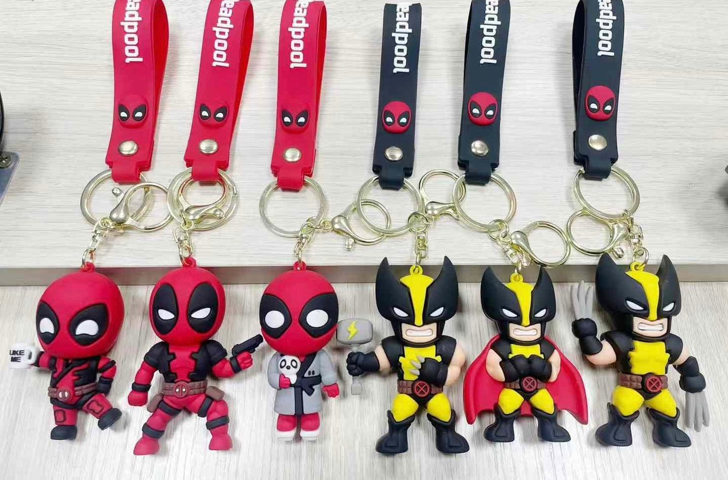 Deadpool and wolverine keychain - 1 pc
