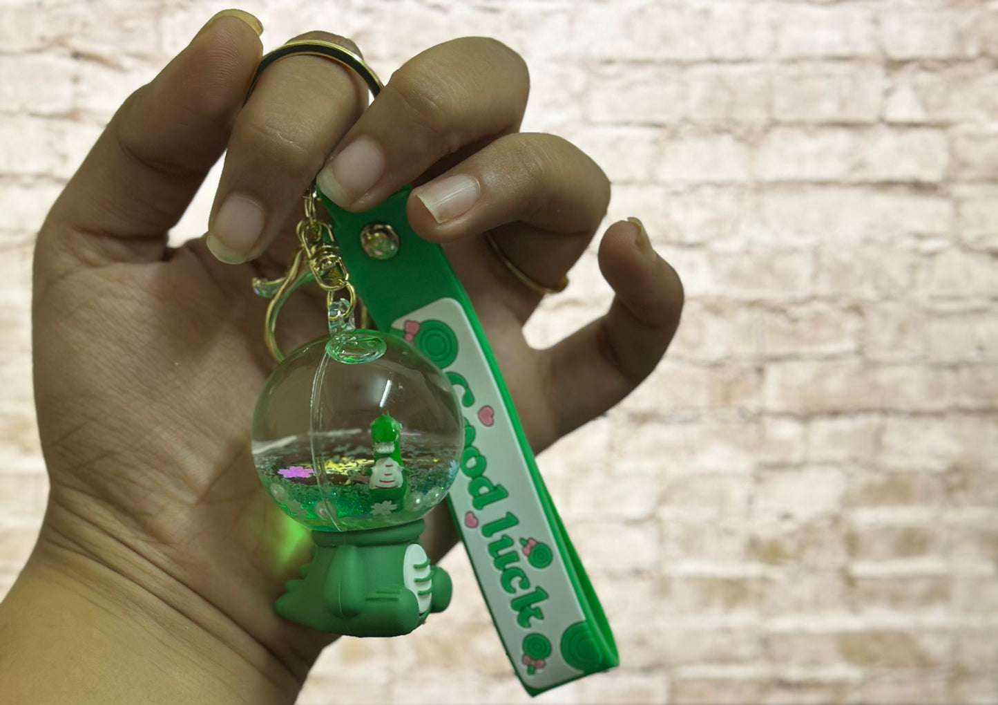 Cute character water keychain