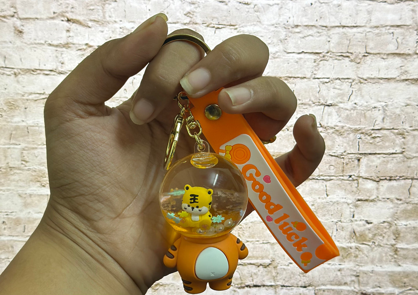 Cute character water keychain