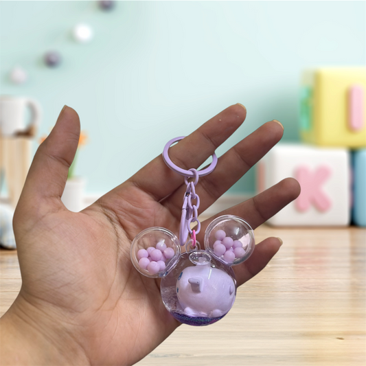 Mickey shaped water keychain