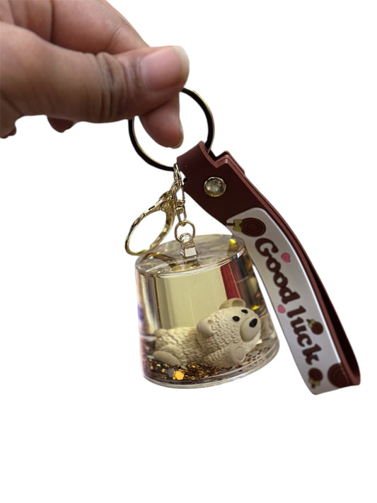 Teddy water keychain assorted