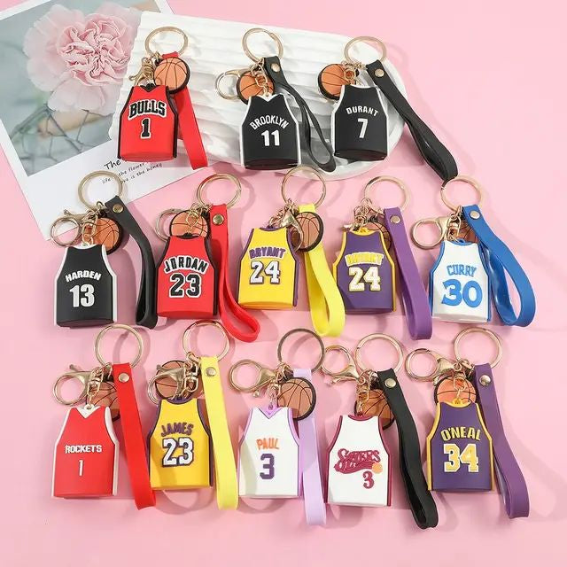 Basketball jersey Keychain - 1 pc