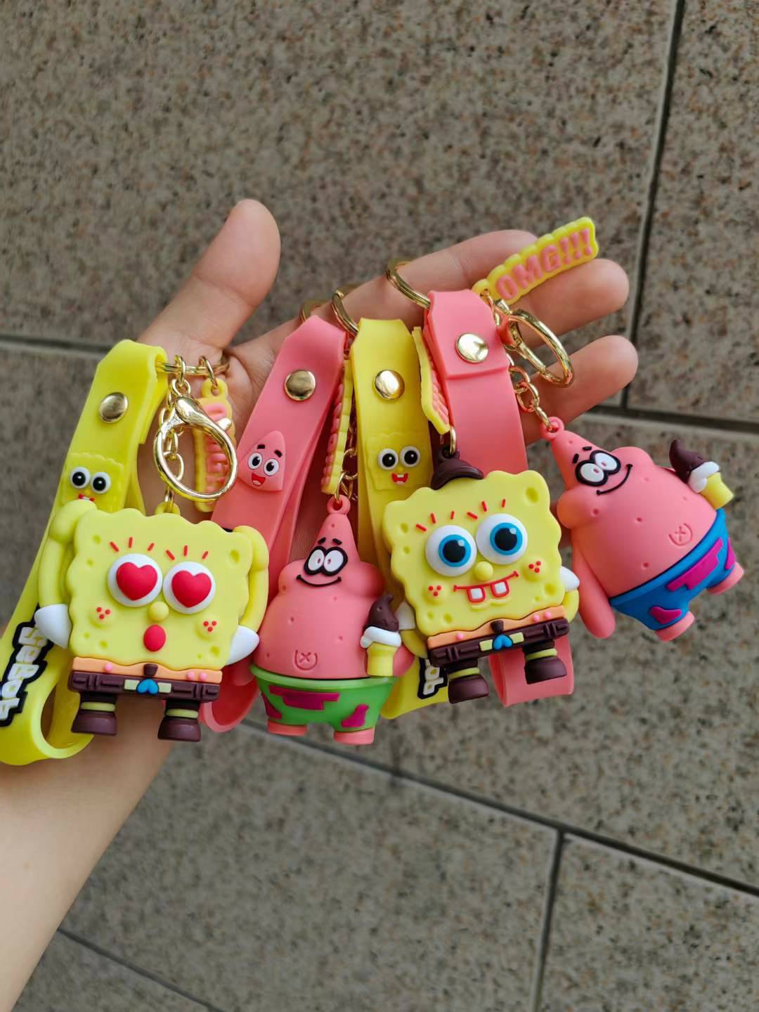 Spongebob and Patrick keychain