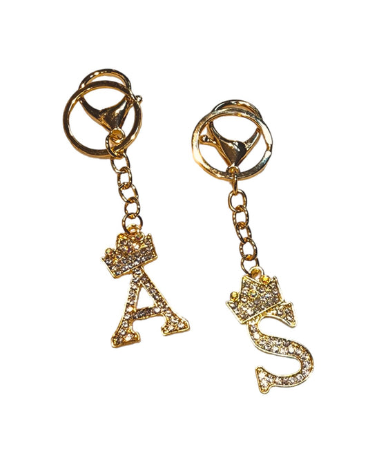 Letter bling keychain
