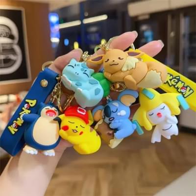 Sleeping Pokemon Keychain