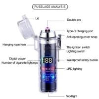 Laser lighter with torch- assorted