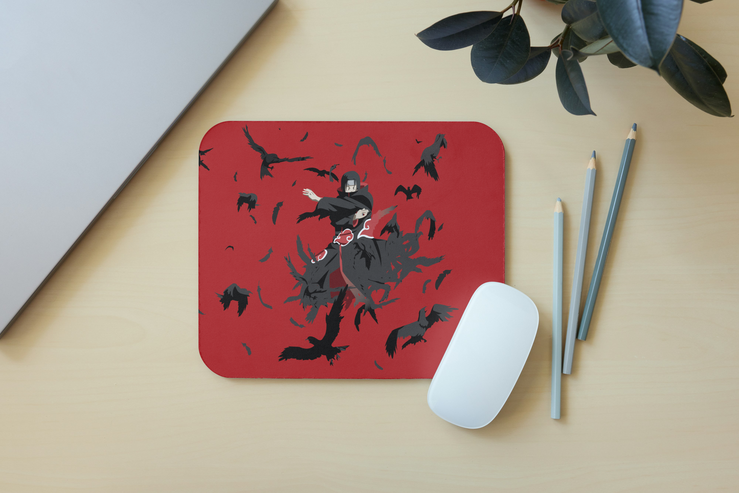 Itachi Uchiha (red background ) mousepad