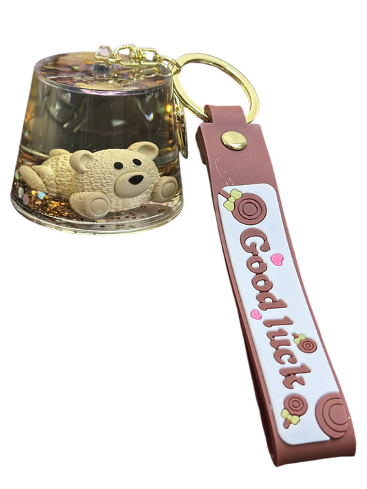 Teddy water keychain assorted