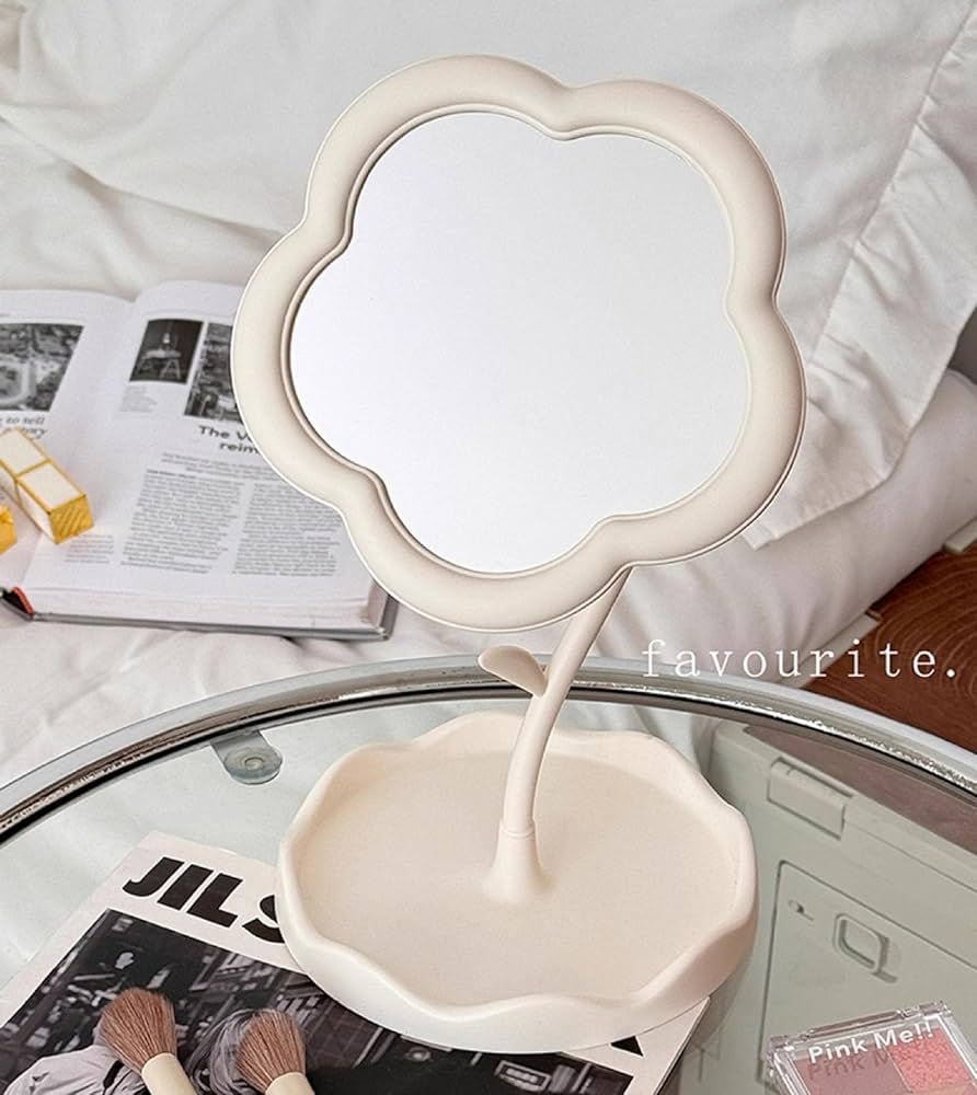 Flower shaped mirror