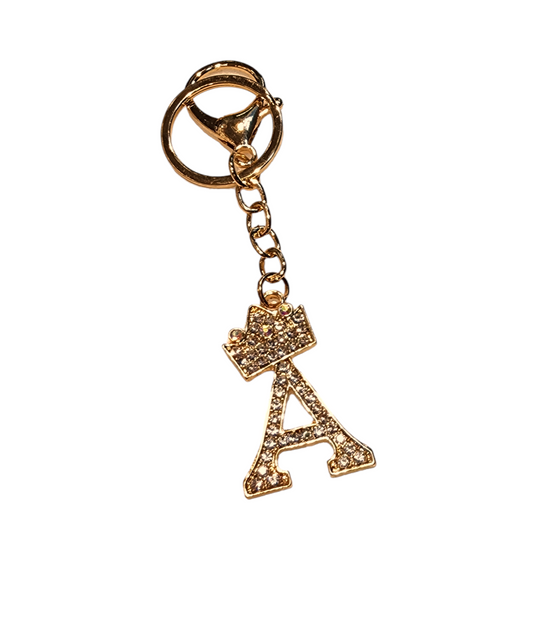 Letter bling keychain