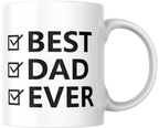 Best Dad Ever Mug (black n white)