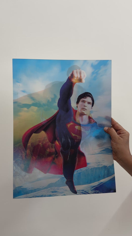 Superman 3D Poster