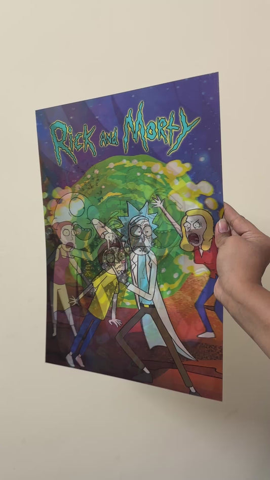 Rick & Morty 3D Poster (1 pc)