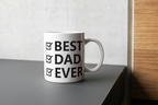 Best Dad Ever Mug (black n white)